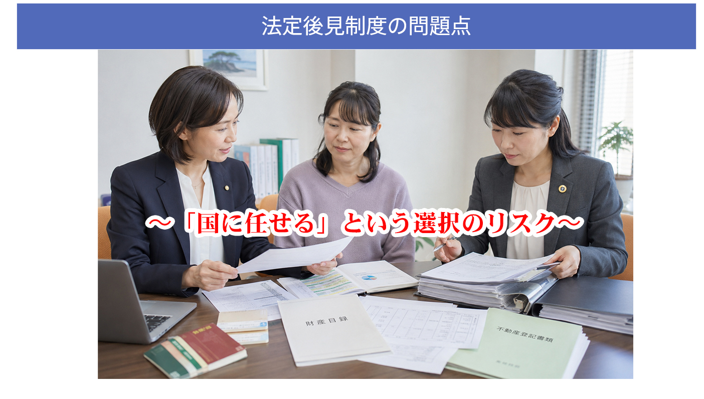 法定後見制度の問題点 〜「国に任せる」という選択のリスク〜